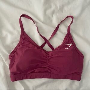Gymshark Raspberry Cross Strap Sports Bra